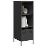 Buffet haut noir 35x39x103,5 cm acier