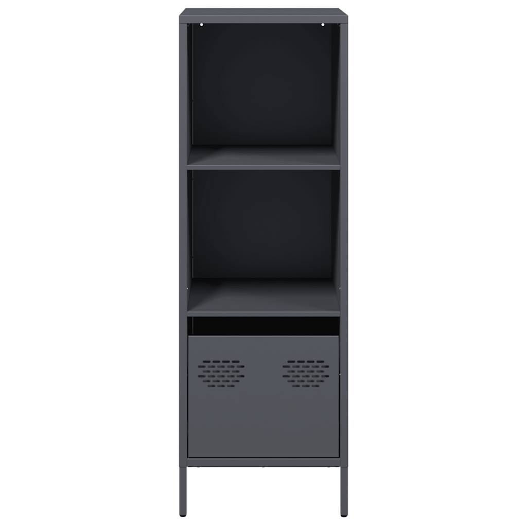 Buffet haut anthracite 35x39x103,5 cm acier