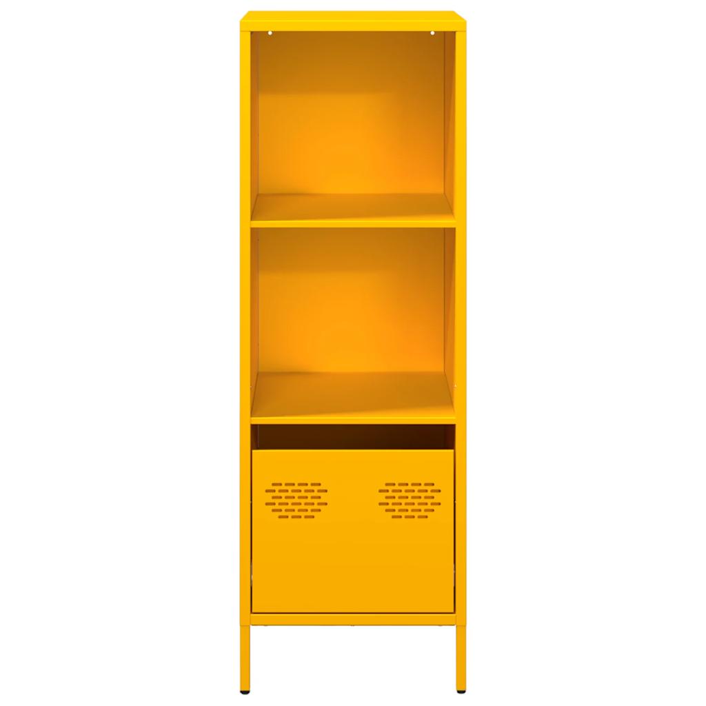 Buffet haut jaune moutarde 35x39x103,5 cm acier