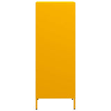 Buffet haut jaune moutarde 35x39x103,5 cm acier