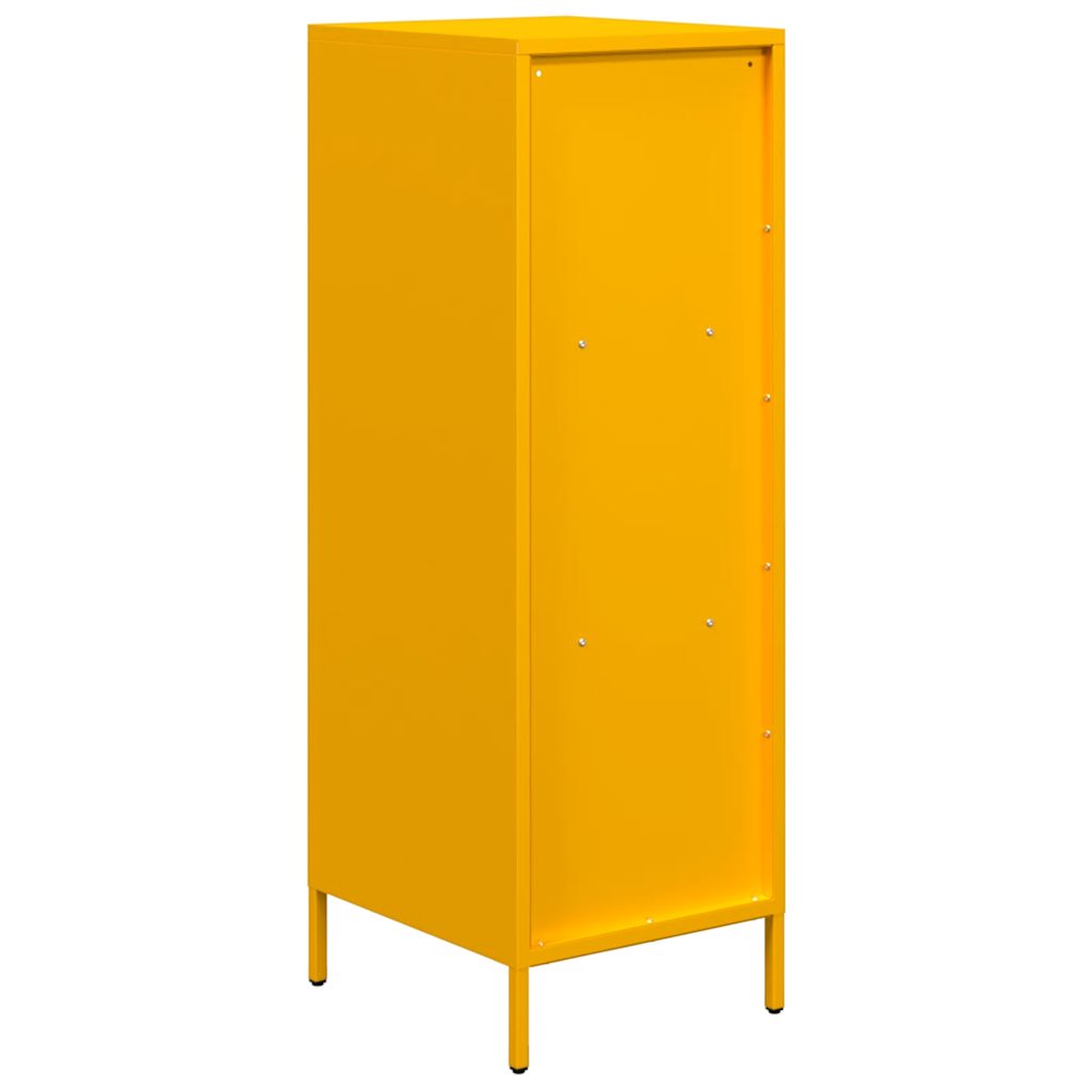 Buffet haut jaune moutarde 35x39x103,5 cm acier