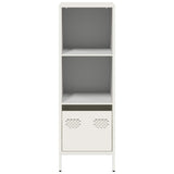 Buffet haut blanc 35x39x103,5 cm acier