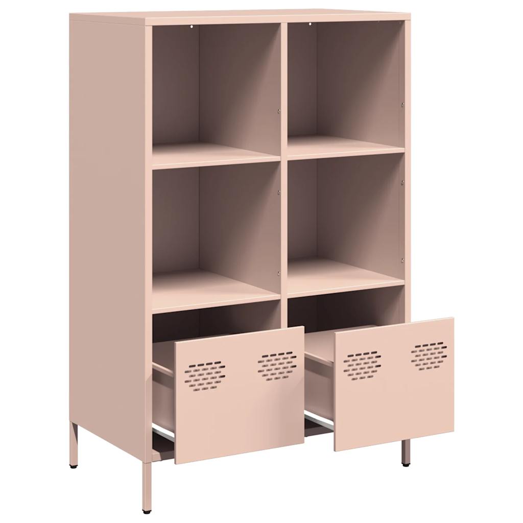 Buffet haut rose 68x39x103,5 cm acier