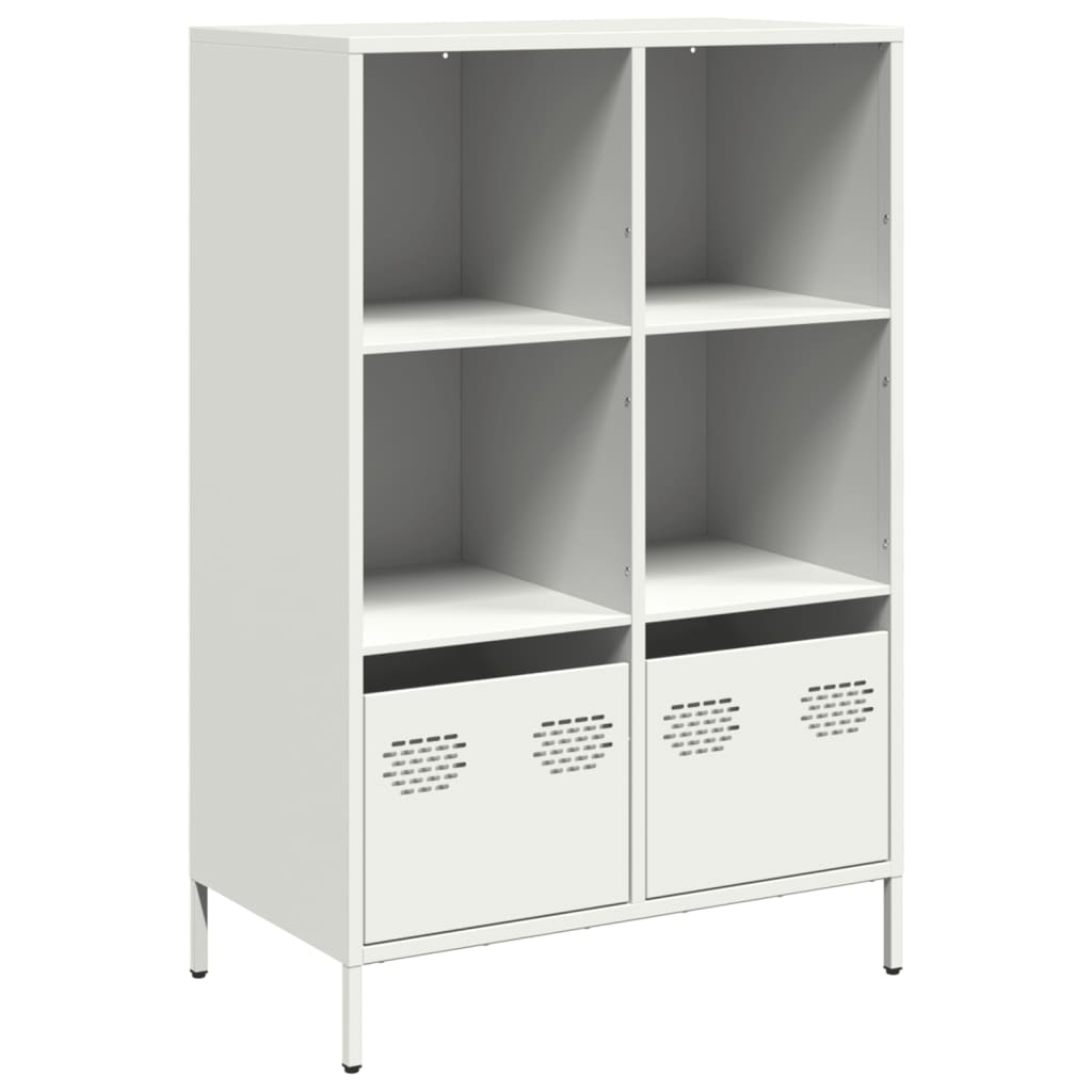 Buffet haut blanc 68x39x103,5 cm acier