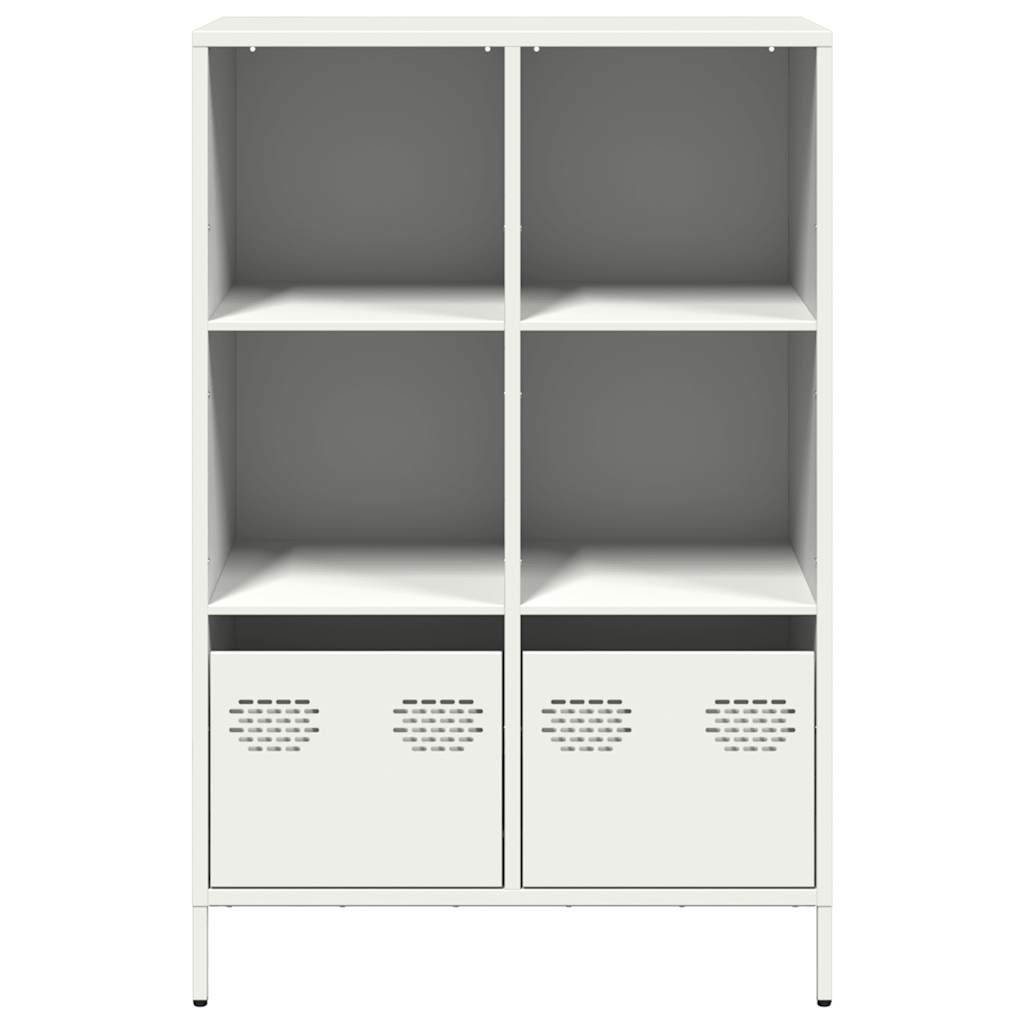 Buffet haut blanc 68x39x103,5 cm acier