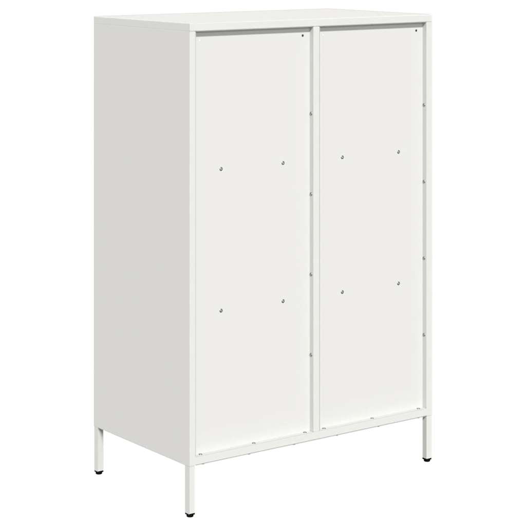 Buffet haut blanc 68x39x103,5 cm acier