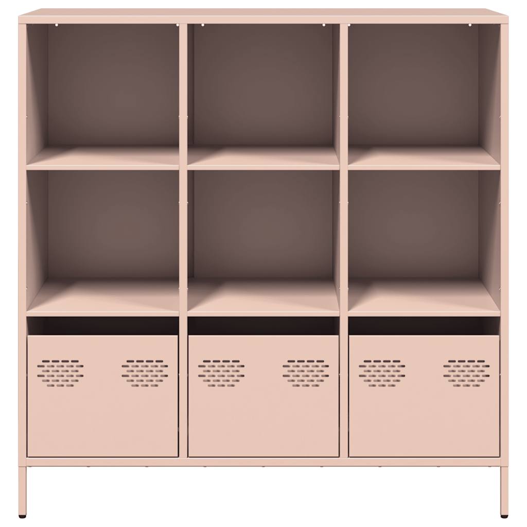 Buffet haut rose 101,5x39x103,5 cm acier