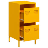 Buffet jaune moutarde 35x39x73,5 cm acier laminé à froid