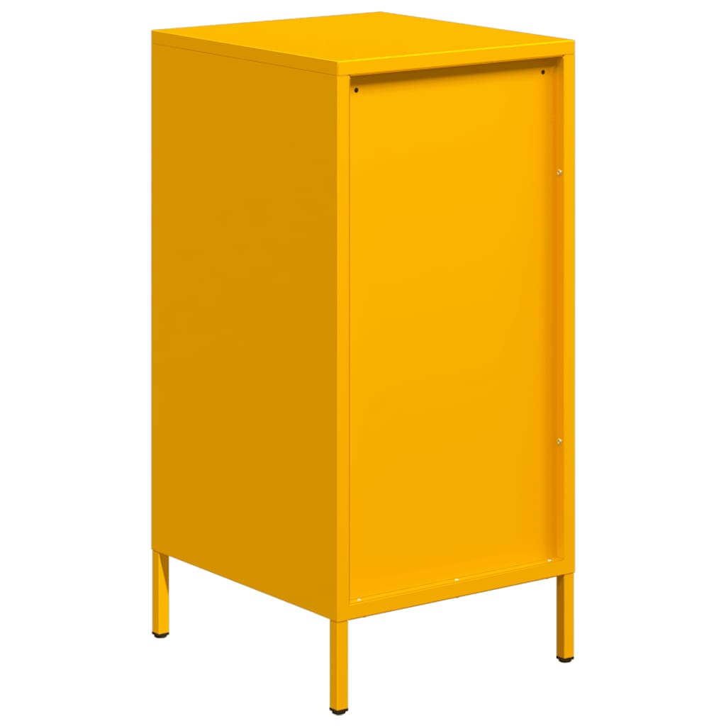 Buffet jaune moutarde 35x39x73,5 cm acier laminé à froid