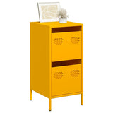 Buffet jaune moutarde 35x39x73,5 cm acier laminé à froid