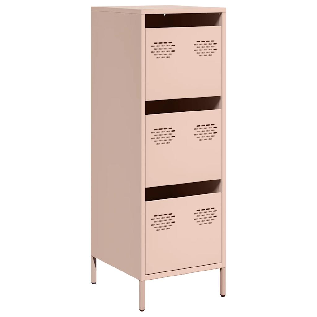 Buffet haut rose 39x35x103,5 cm acier