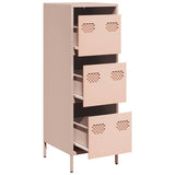 Buffet haut rose 39x35x103,5 cm acier