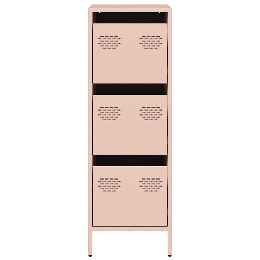 Buffet haut rose 39x35x103,5 cm acier