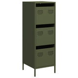 Buffet vert olive 39x35x103,5 cm acier