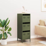 Buffet vert olive 39x35x103,5 cm acier