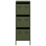 Buffet vert olive 39x35x103,5 cm acier