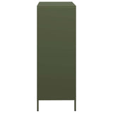 Buffet vert olive 39x35x103,5 cm acier