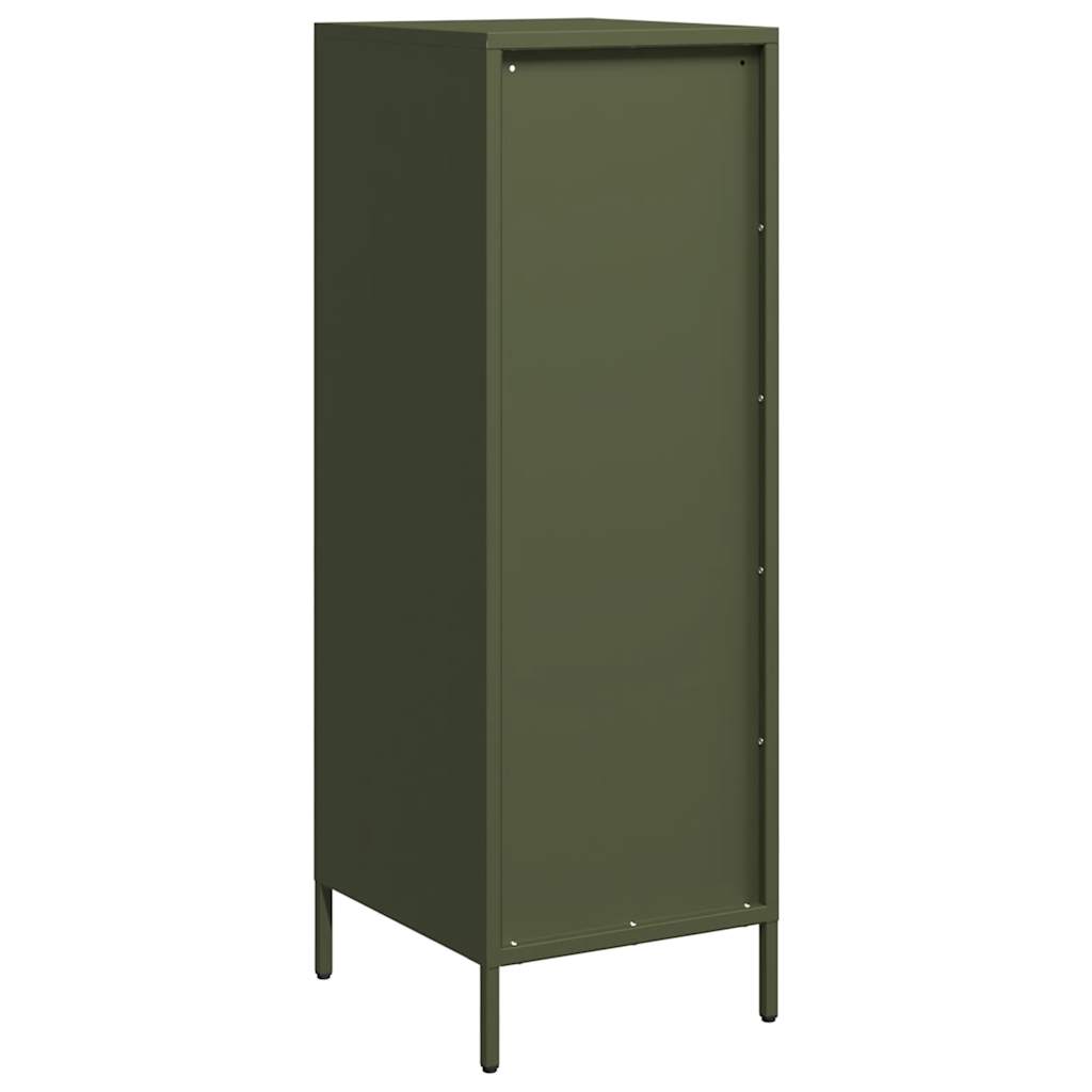 Buffet vert olive 39x35x103,5 cm acier