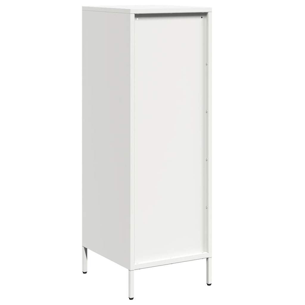 Buffet haut blanc 39x35x103,5 cm acier