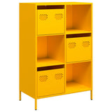 Buffet haut jaune moutarde 68x39x103,5 cm acier