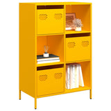 Buffet haut jaune moutarde 68x39x103,5 cm acier