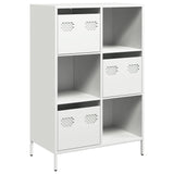 Buffet haut blanc 68x39x103,5 cm acier