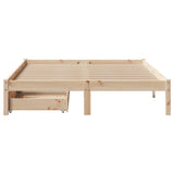 Cadre de lit sans matelas 120x190 cm bois de pin massif