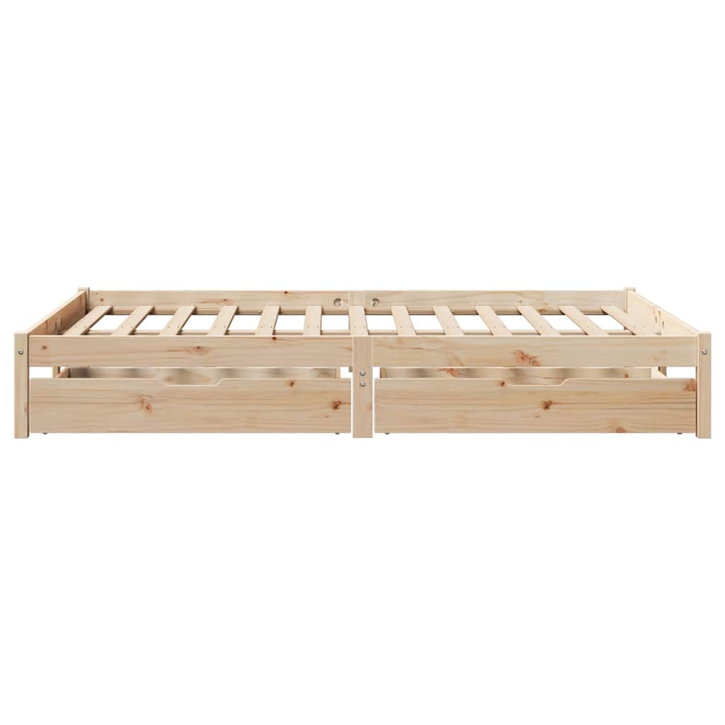 Cadre de lit sans matelas 120x190 cm bois de pin massif