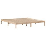 Bed frame without mattress 180x200 cm solid pine wood