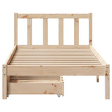 Cadre de lit sans matelas 90x190 cm bois de pin massif