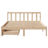 Cadre de lit sans matelas 120x190 cm bois de pin massif