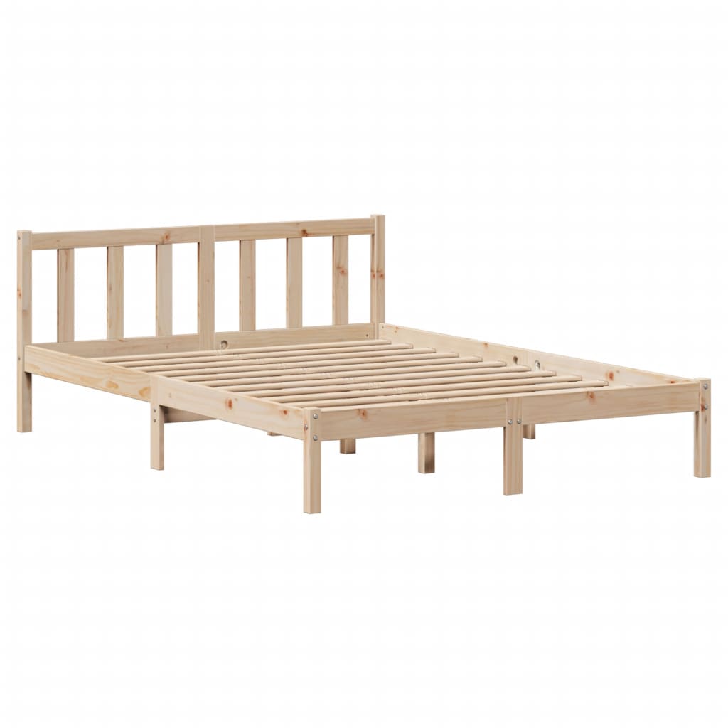 Cadre de lit sans matelas 120x190 cm bois de pin massif