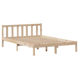 Cadre de lit sans matelas 135x190 cm bois de pin massif