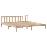 Bed frame without mattress 180x200 cm solid pine wood