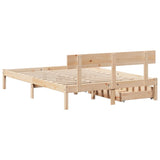 Cadre de lit sans matelas 120x190 cm bois de pin massif