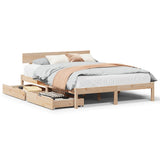 Cadre de lit sans matelas 120x200 cm bois de pin massif