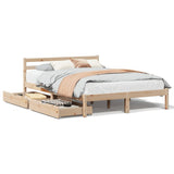 Cadre de lit sans matelas 120x190 cm bois de pin massif