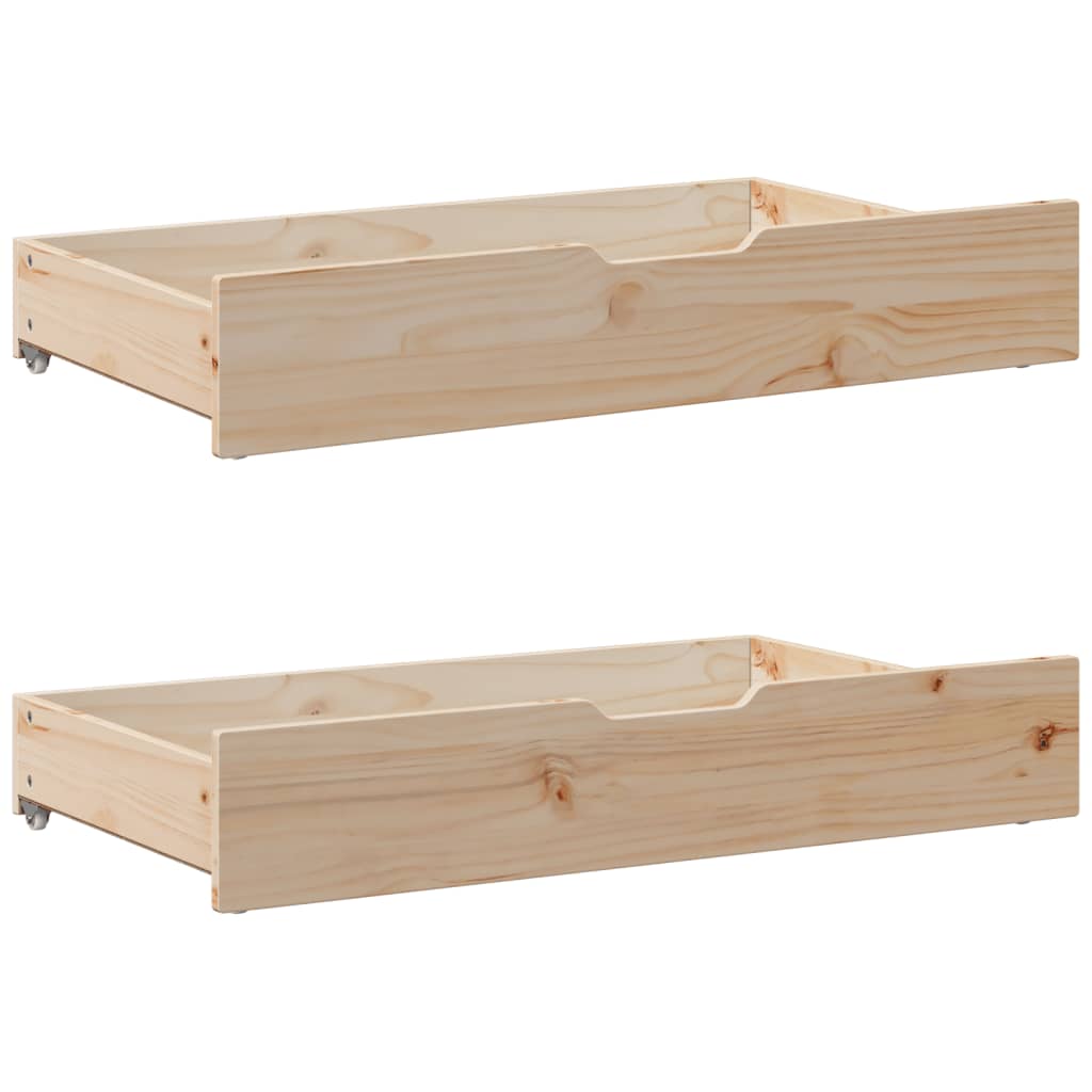 Bed frame without mattress 100x200 cm solid pine wood