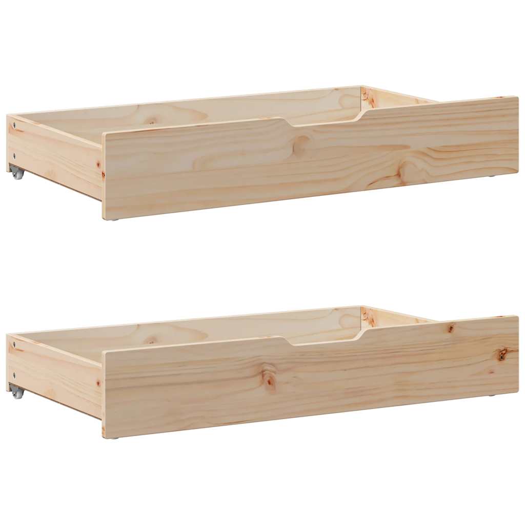 Bed frame without mattress 150x200 cm solid pine wood