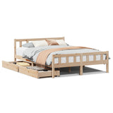 Cadre de lit sans matelas 120x190 cm bois de pin massif