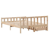 Cadre de lit sans matelas 120x190 cm bois de pin massif