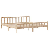 Bed frame without mattress 180x200 cm solid pine wood