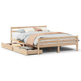 Cadre de lit sans matelas 120x190 cm bois de pin massif