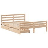 Cadre de lit sans matelas 120x190 cm bois de pin massif