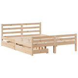 Cadre de lit sans matelas 120x200 cm bois de pin massif