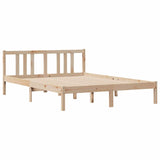 Cadre de lit sans matelas 150x200 cm bois de pin massif