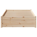 Cadre de lit sans matelas 90x190 cm bois de pin massif