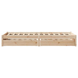 Cadre de lit sans matelas 90x190 cm bois de pin massif