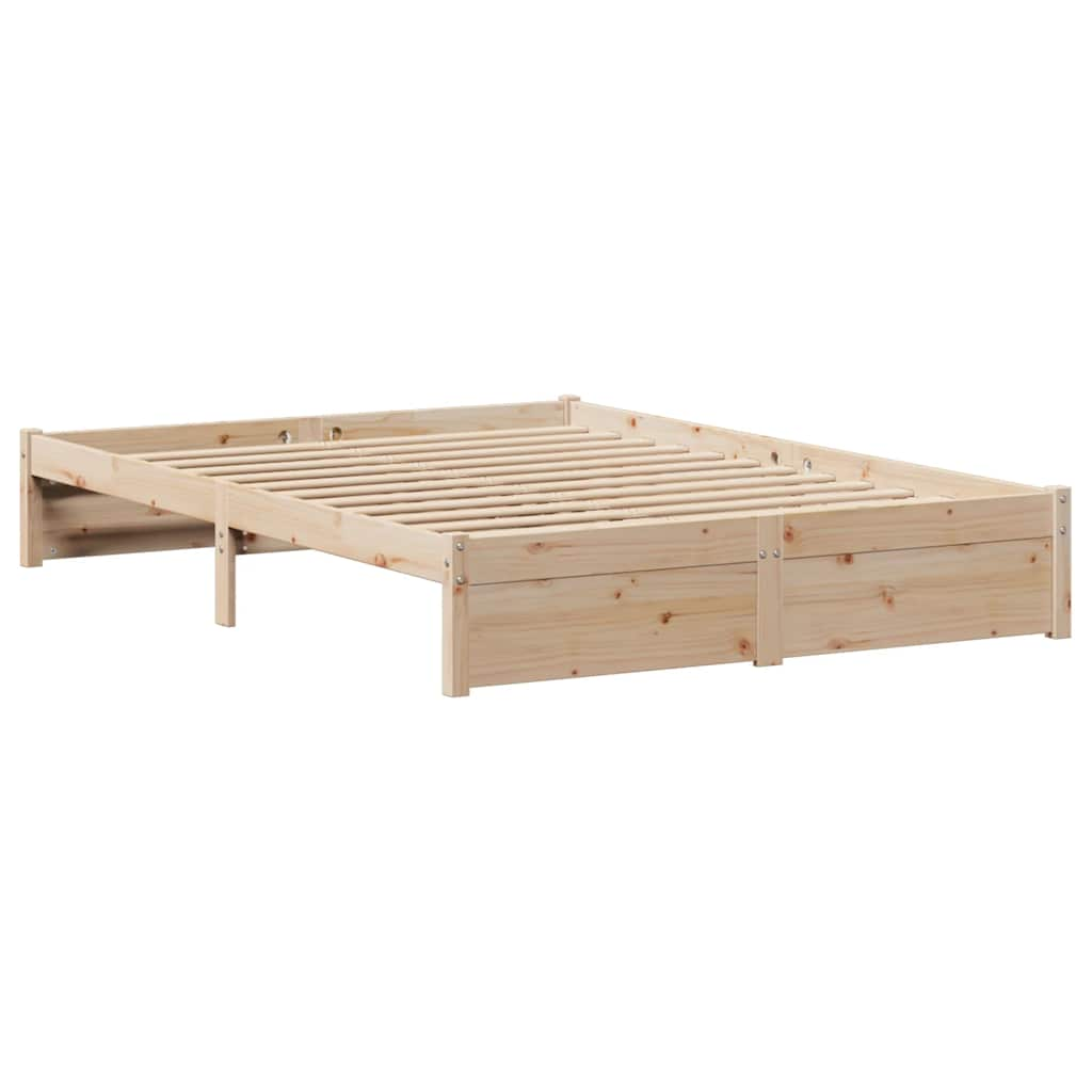 Cadre de lit sans matelas 120x190 cm bois de pin massif