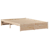 Cadre de lit sans matelas 120x190 cm bois de pin massif